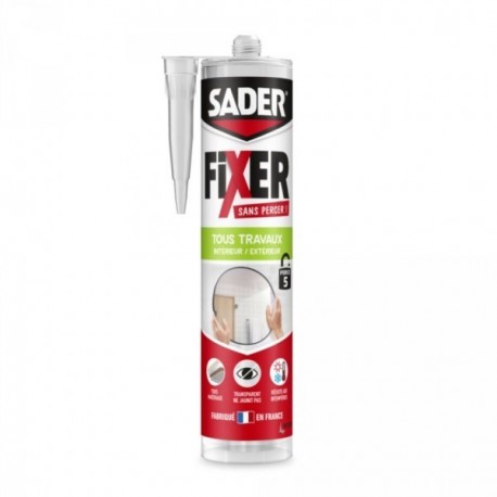Colle SADER FSP tous travaux Intérieur/Extérieur transparent 300g