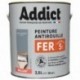 Peinture fer ADDICT glycéro brillant gris argent RAL 7001 2,5L