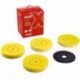 Set1 abrasifs SUNFLEX D225 ST-Set:2xPSGE-RD+12xP80+12xP120+12xP120+12xP180+12xP220