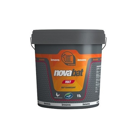 Peinture INNOVA Novabat mat acrylique blanc 15L