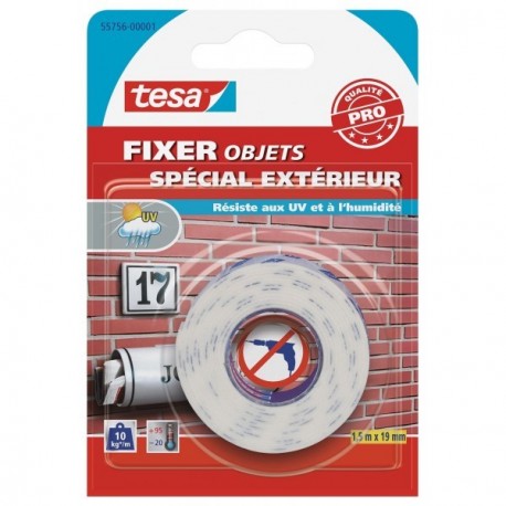 Adhésif double face TESA Fixation Extérieur 1,5mx19mm