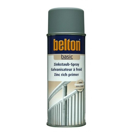 Peinture BELTON Zinc Spray gris 400ml (pour galvanisation à froid)