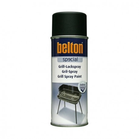 Peinture BELTON Haute Température noir mat "barbecue" 400ml