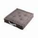 Coussin DUO STOF gris/perle 45x45x10cm