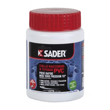 Colle SADER tuyaux PVC rigide 250ml