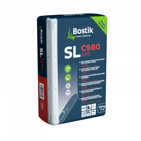 Ragréage BOSTIK SL C980 XPS P4S pour sols intérieurs et extérieurs 25kg