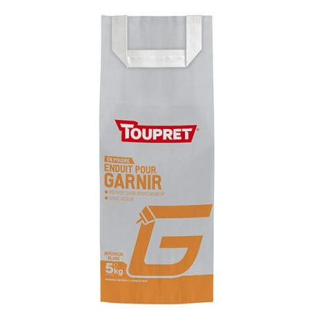 Enduit pour garnir G poudre TOUPRET gamme Basique & Chantiers 5kg
