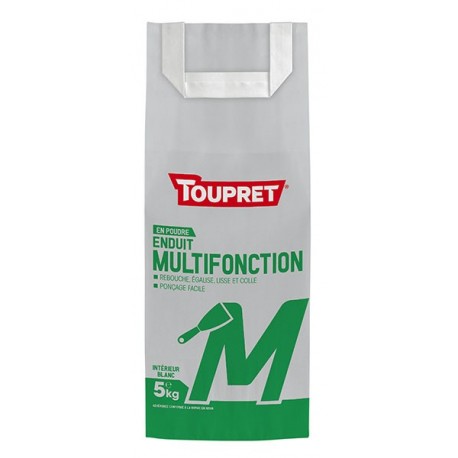 Enduit multifonction M poudre TOUPRET gamme Basique & Chantiers 5kg