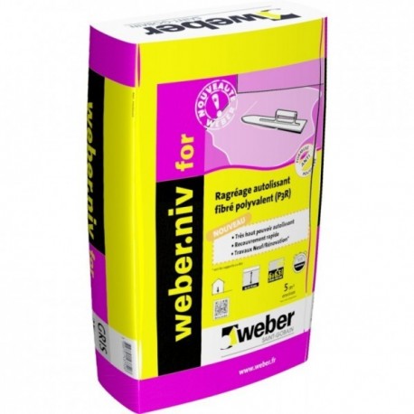 Ragréage WEBER Niv For 25kg