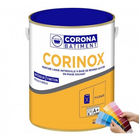 Peinture CORONA BATIMENT Corinox brillant blanc 1L