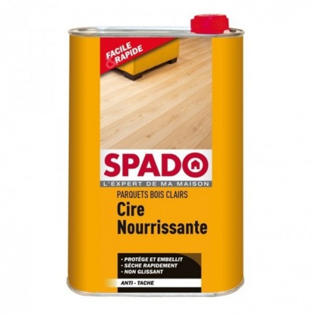 Cire nourrissante SPADO pour parquets bois clair 1L
