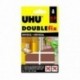 16 Pastilles UHU Double fix ultra fort 26x31mm