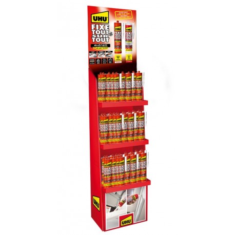 Box de 36x425g UHU fixe tout sur tout extrem express blanc