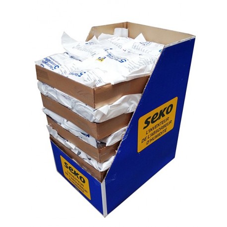 Box de 300 Sachets de recharge pour absorbeur d'humidité SODEPAC neutre 800g