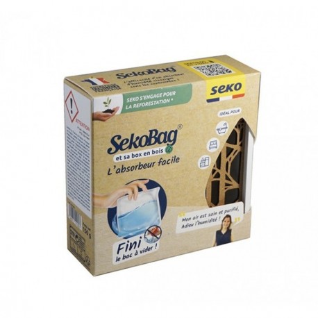 Box en bois Folia SODEPAC + 1 absorbeur Sekobag