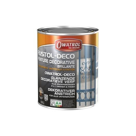 Peinture anti-rouille OWATROL Rustol déco blanc 922 2,5L