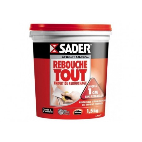 Enduit pâte rebouche tout SADER Gamme GSA 1,5kg