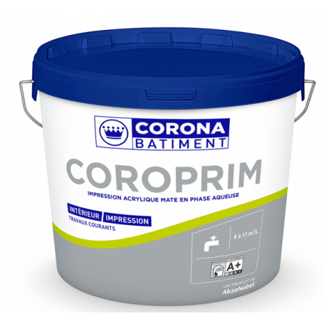 Peinture CORONA BATIMENT Coroprim impression 3L