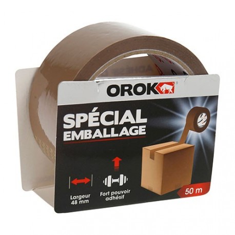 Adhésif OROK emballage havane 50mx38mm