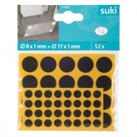 Set patins PTFE 1mm FIX-O-MOLL noir