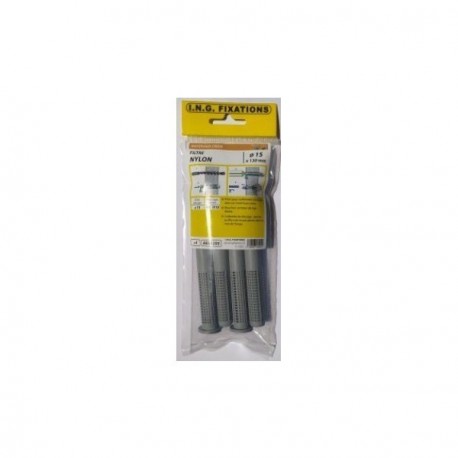 Lot de 4 Filtres plastique ING FIXATIONS 15x130mm
