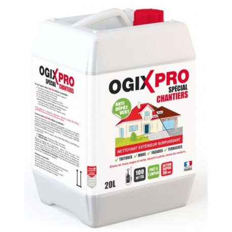 Destructeur de mousses et nettoyant PINTAUD-OGIX Pro 9,6% de chlore actif 20L