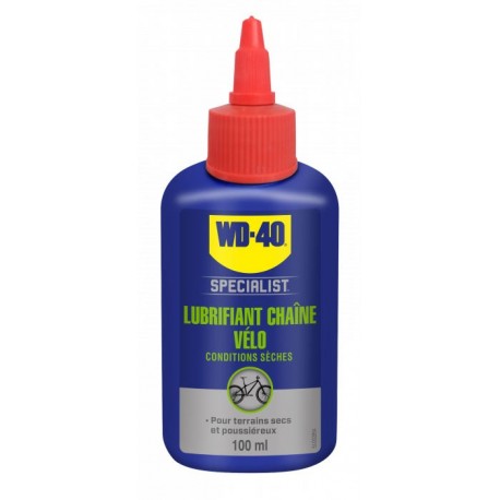 Lubrifiant chaîne Bike WD-40 conditions sèches gamme Bike 100ml