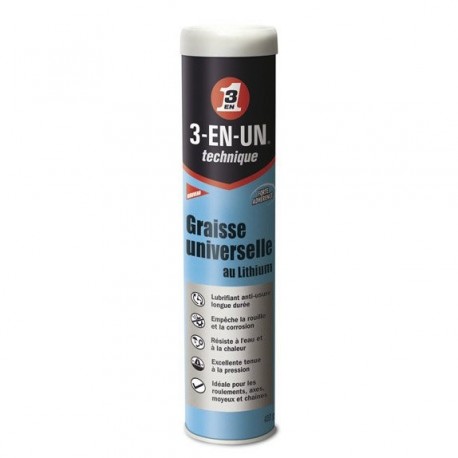 Graisse universelle au lithium 3-EN-1 400g