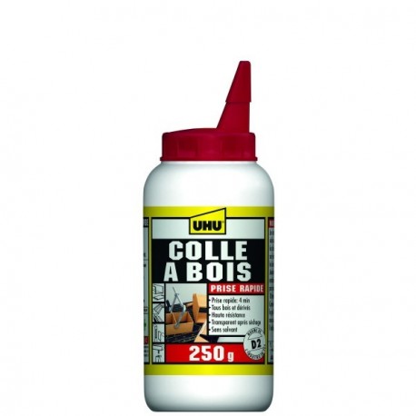 Colle bois UHU prise rapide 250g