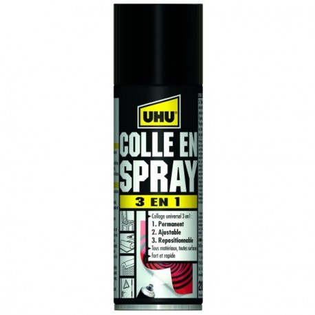 Colle UHU Spray 3 en 1 200ml