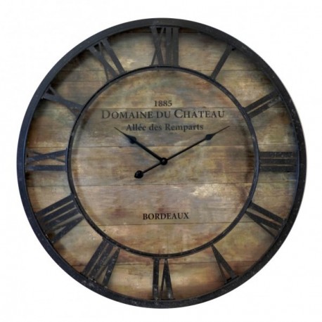 Horloge COTTON WOOD Domaine 60x60x4,5cm
