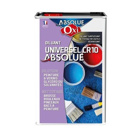 Diluant universel OXI CR10 pour peintures et vernis solvantés 1L