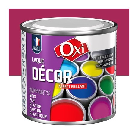 Laque décor OXI acrylique brillante framboise 60ml