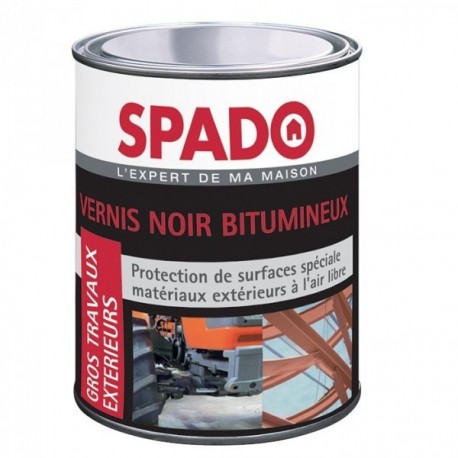 Vernis noir bitumineux SPADO 1L