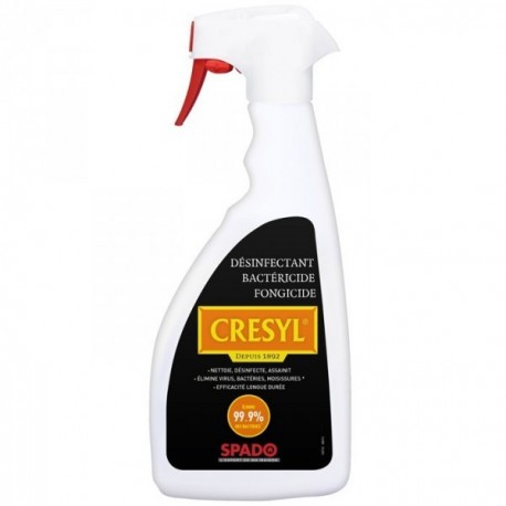 Désinfectant bactéricide fongicide SPADO Crésyl pistolet 500ml