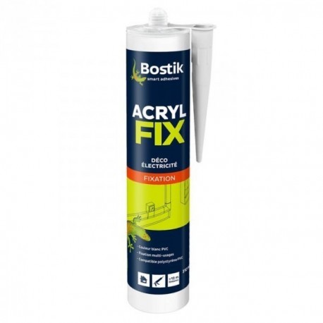 Mastic BOSTIK Acryl fixation blanc 310ml