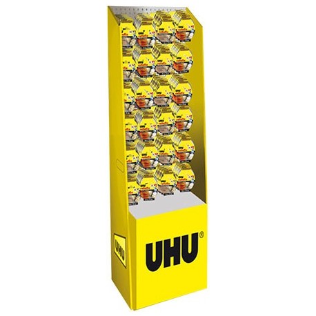 Box 80UC Rollafix UHU emballage transparent et brun 66mx50mm