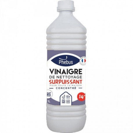 Vinaigre de nettoyage surpuissant 14° PHEBUS 1L