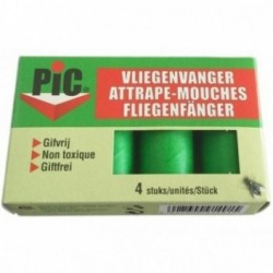 Lot de 4 rubans colle attrape-mouches MASY