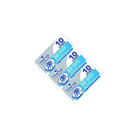 Lot de 3 Rouleaux de 30x10L blancs DART salle de bains PEHD