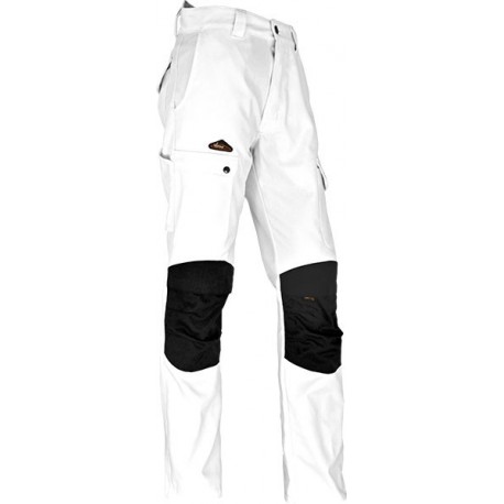 Pantalon VEPRO ENDU extensible blanc/noir taille 38