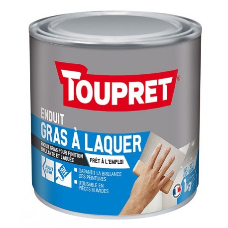 Enduit gras à laquer pâte TOUPRET gamme les Essentiels 1kg