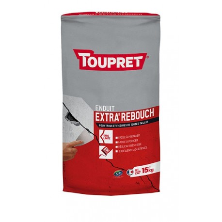 Enduit extra'rebouch poudre TOUPRET gamme les Essentiels 15kg