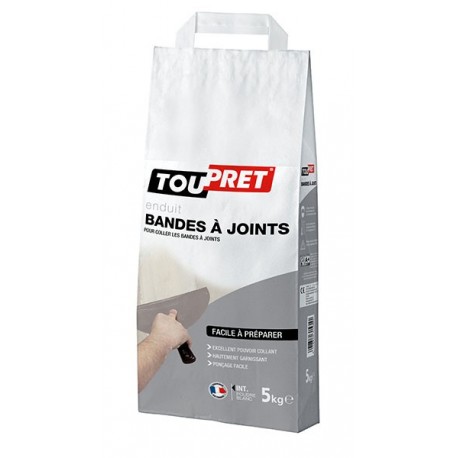 Enduit bandes à joint et lissage poudre TOUPRET gamme les Essentiels 5kg