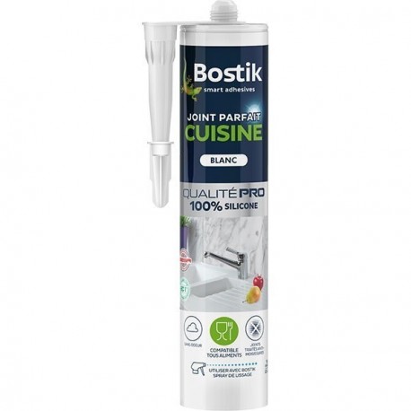 BOSTIK Joint Parfait Cuisine Blanc 280ml
