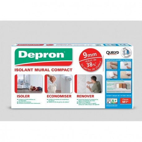 Isolant thermique QUELYD Depron G9 9mm 1mx1m