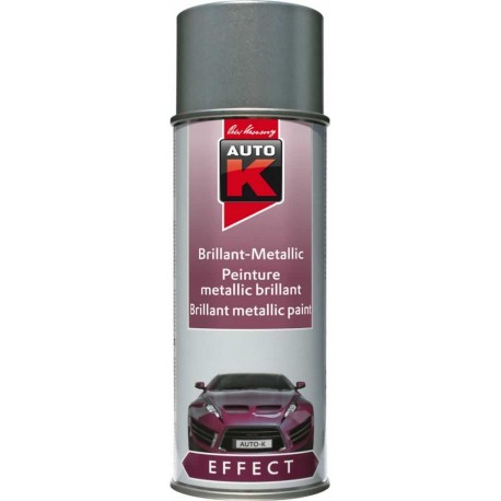 Peinture métalisée AUTO-K 400ml argent silverstone