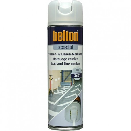 Peinture BELTON marquage routier RAL 9016 blanc signalisation 0,5L