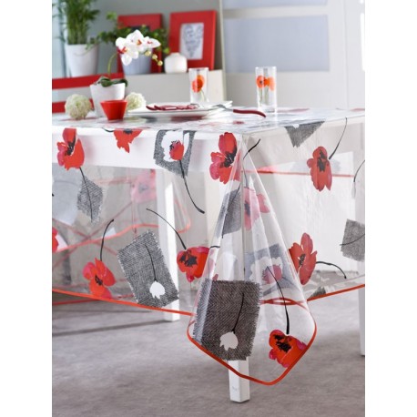 Nappe CALITEX 140x250cm ponceau rouge