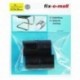 4 Embouts de chaise tubulaires FIX-O-MOLL noir 7,5mm Ø.24-26mm